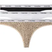 Calvin Klein Underwear String beige / camel / zwart / wit