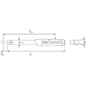 Stahlwille Momentsleutel | 160-800 Nm | 22 x 28 mm | 1 stuk - 96503080 96503080