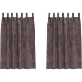 vidaXL Velvet Gordijnen 2 st Bruin 175 x 140 cm Fluweel