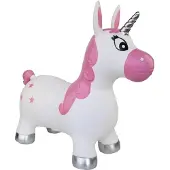 Simply For Kids Skippybal Eenhoorn Wit/roze 50 Cm