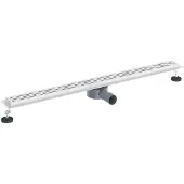 vidaXL Doucheafvoer lineair design met 360° sifon zilver 100 cm