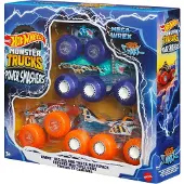 Hot Wheels Monster Trucks - Big Rig and Truck Multipack Tiger Shark en Mega-Wrex