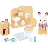Sylvanian Families FRERE LAPIN DANS LA SALLE DE BAIN