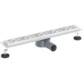 vidaXL Doucheafvoer lineair design met 360° sifon zilver 60 cm