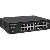 InLine PoE+ Gigabit netwerkinjector hub 8 poorten (8x PoE+), 1Gb/s, 19" 1U