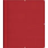 vidaXL Balkonscherm Rood 120x700 cm 100% Polyester Oxford