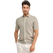 Blue industry Beige poloshirt korte mouw regular fit