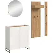 Furnilux Modulaire garderobecombinatie 4-delige set met spiegel en schoenenkast