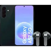 Samsung Galaxy A57 128GB Donkerblauw 5G + Galaxy Buds4 Zwart
