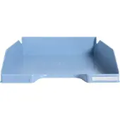 Exacompta BEE BLUE Combo-Midi brievenlade, voor A4+ documenten, stapelbaar, etikethouder, kunststof, pastelblauw, 6 stuks