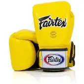 Super Merchant BGV1 Muay Thai Bokshandschoenen 16 Oz – Premium Leer – Geel