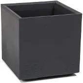HowHomely Betonique ECO - Bloempot - Antraciet - 40x40 cm - Vierkant