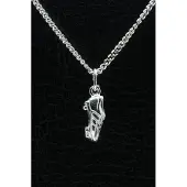 MOOYE ® - Collectie Zilveren Voetbalschoen ketting hanger - middel