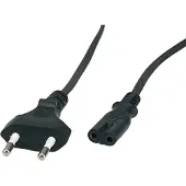 POS AC Stroomkabel C7 "Snoepje" 5m Zwart