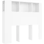 vidaXL Hoofdbordkast wit 120x18,5x102,5 cm