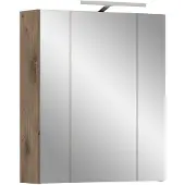 Furnilux Spiegelkast met verlichting moderne badkamer opslag in en eiken