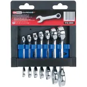 Ks Tools 518.0040 5180040 Ring-steeksleutelset Sleutelbreedte (metrisch) 10 - 19 mm