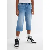 Bonprix Jongens lang instap jeans bermuda, slim fit maat 134