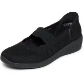SKECHERS Arya Slip-ins Ballerina's Zwart | Maat: 40