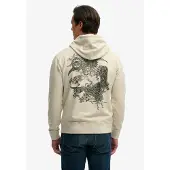 Superdry Sweatshirt beige / zwart