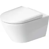Duravit D-Neo hangtoilet – Rimless – diepte 54 cm – Durafix verdekte bevestiging – met softclose zitting – glans wit