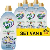 Dreft Ultimate Care Blue Dream Wasverzachter - 6 x 1 l (240 wasbeurten)