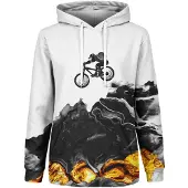 Mr. GUGU & Miss GO "Paint Pour Biker" Hoodie