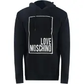 Moschino Love Box Logo Zwarte Hoodie