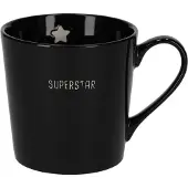 Jens Living - Shiny Mok - Zwart - SUPERSTAR - 370 ml