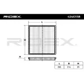 RIDEX 424I0158 Interieurfilter