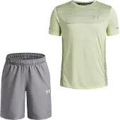 Under Armour Tech Utility Trainingsset Kids Zwart Lichtgroen Geel Donkergrijs Lichtgroen