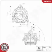 ESEN SKV 75SKV164 Motorsteunlager