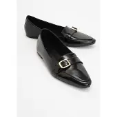 Forever & Always Zarina Puntige Teen Leren Platte Schoenen Dames
