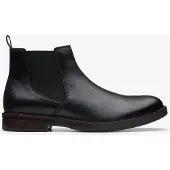 Clarks Paulson Up Zwarte Leren Laarzen