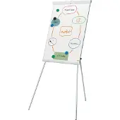 Nobo Premium Plus Stalen Flipover met Driepootstatief - Magnetisch Whiteboard - 70 x 100cm - Wit