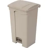 Jantex afvalbak met pedaal, beige, 87 liter