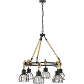 Eglo Hanglamp Rampside, dimbaar, zwart, Woon-/ Eetkamer, metaal, Landelijk, hanglamp