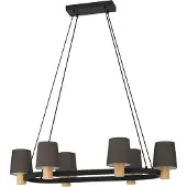 Eglo Hanglamp Edale 108x51 cm - met bruine kapjes