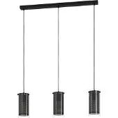 Eglo Pinto Textil 1 Hanglamp - E27 - 82 cm - Zwart