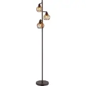 Globo 3-lichts vloerlamp Mateo roest bruin