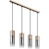 Globo 4-lichts hanglamp Annika bruin design
