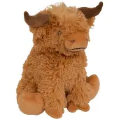 Atmosphera Créateur d'intérieur® Kids Knuffeldier Schotse Koe Betty - 22x17x23cm - Bruin