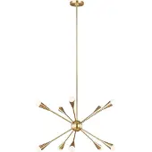 FEISS LED Kroonluchter | 3W 3000K 3000Lm 830 | Dimbaar | Burnished Brass