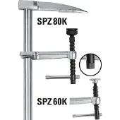 Bessey SPZ80K Lijmtang (diep) Spanbreedte (max.):800 mm Afm. werkbereik:140 mm