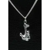 MOOYE ® - Collectie Zilveren Dino ketting hanger