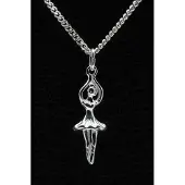 MOOYE ® - Collectie Zilveren Balletdanseres ketting hanger - 2
