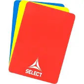 Select Handbal Scheidsrechterskaarten - Rood / Geel / Blauw | Maat: UNI