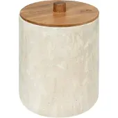 Konges Sløjd 5Five Como Afvalemmer met deksel - Marmereffect - 5L - Beige