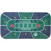 HOT Games Hotgames Pokerkleed - Texas Hold’em - 120x60cm - Groen neopreen