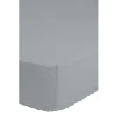 Good Morning Hoeslaken Jersey Katoen Stretch 30cm Hoge Hoek - silver 180x220cm